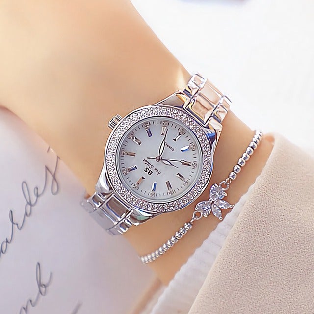 Reviewing New trendy Women's Watches Wear Watches Women's Crystal