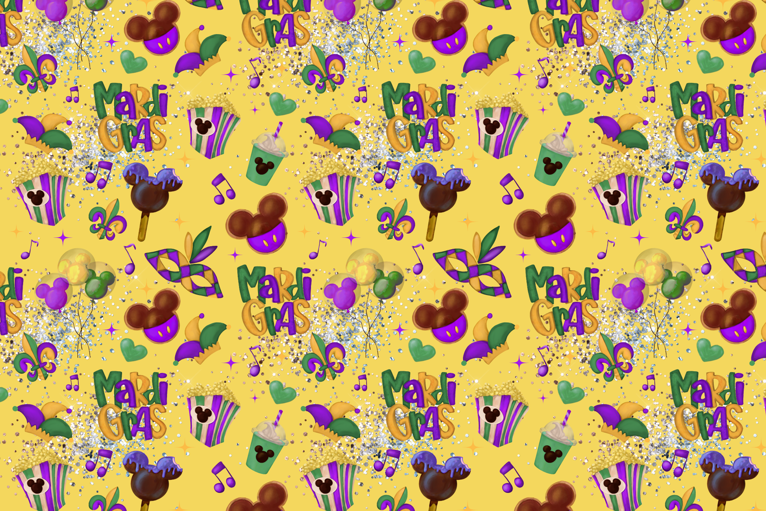 Mardi gras digital paper, Mouse ears, Mardi gras,digital paper, minnie ...