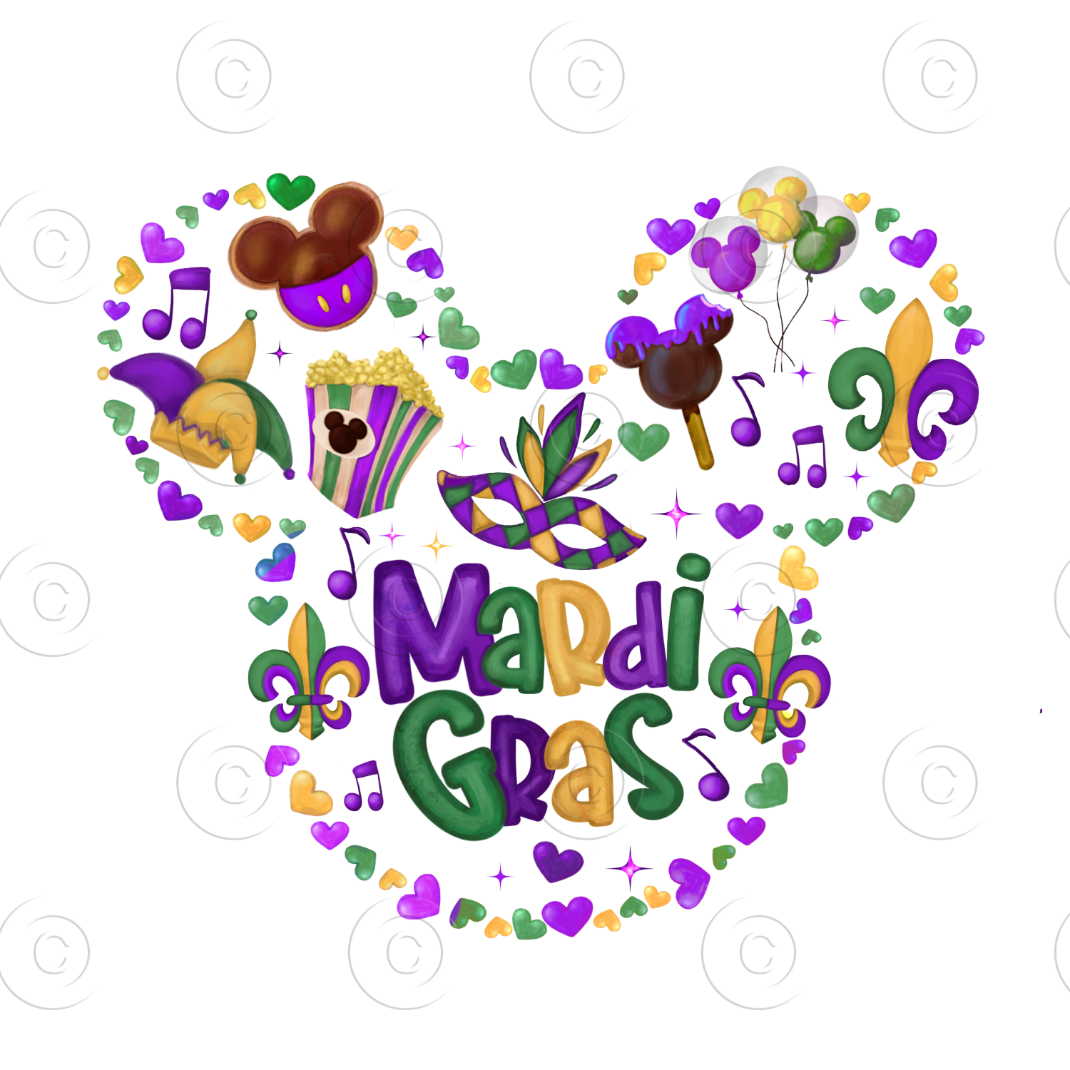 Mardi gras digital paper, Mouse ears, Mardi gras,digital paper, minnie ...