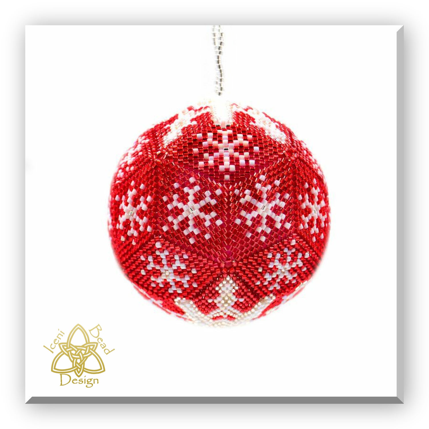 Snowflake 3D Peyote Stitch Ball pattern - Payhip