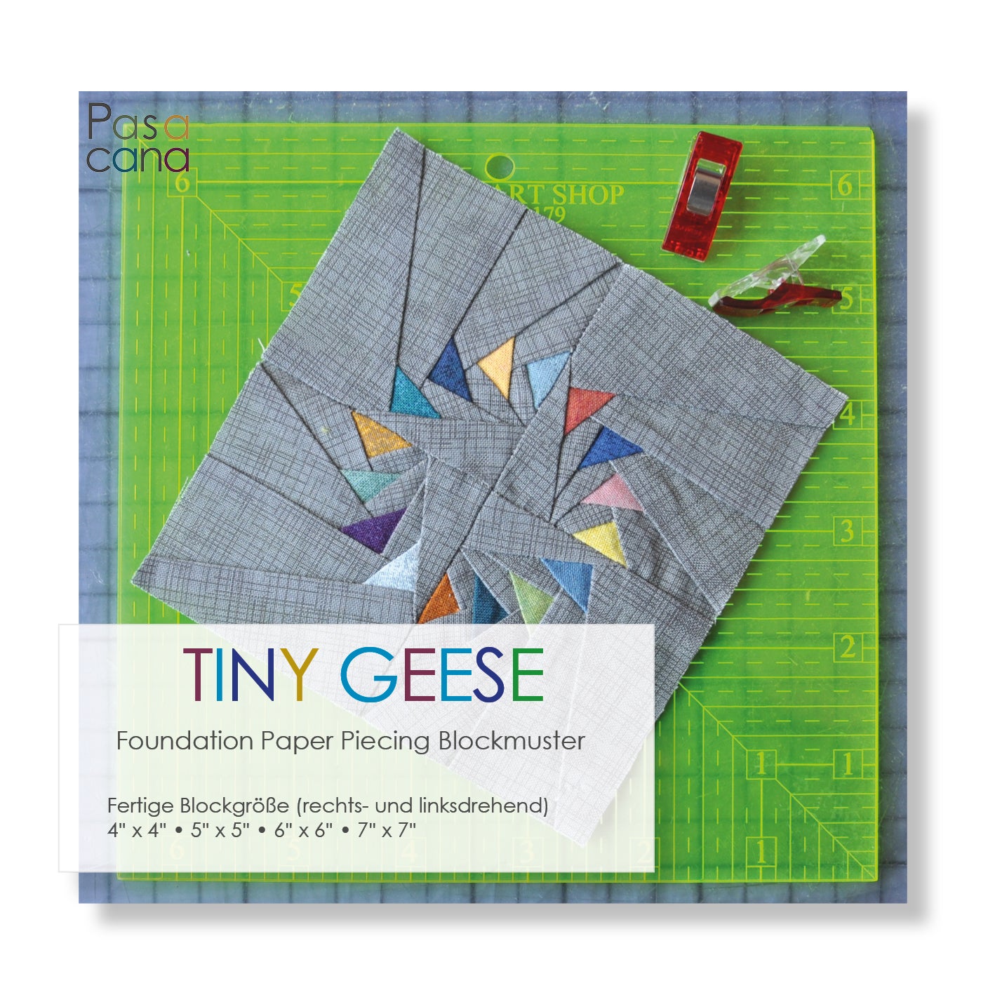 FPP Block Muster DEUTSCH "Dancing Kites" Patchwork Quilting ...