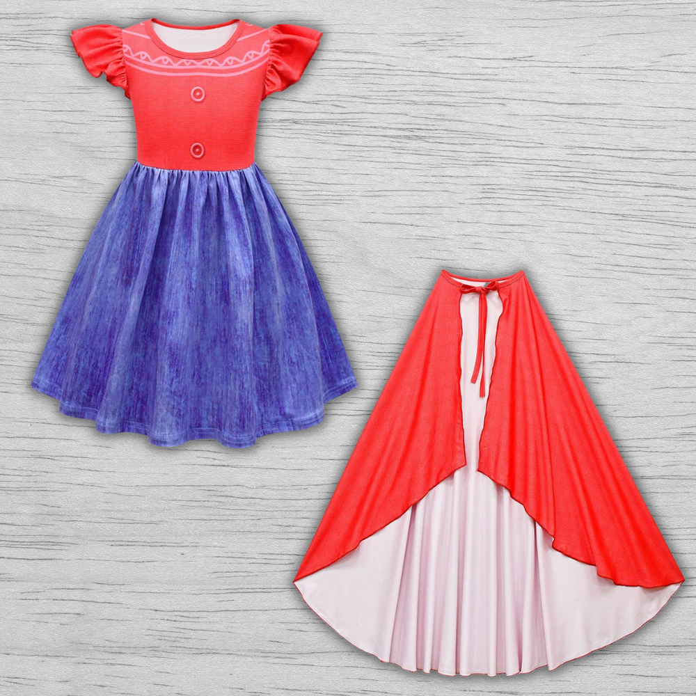 TURNING RED Kids Girl Short Sleeves Dress - TURNING RED MEILIN Girl's