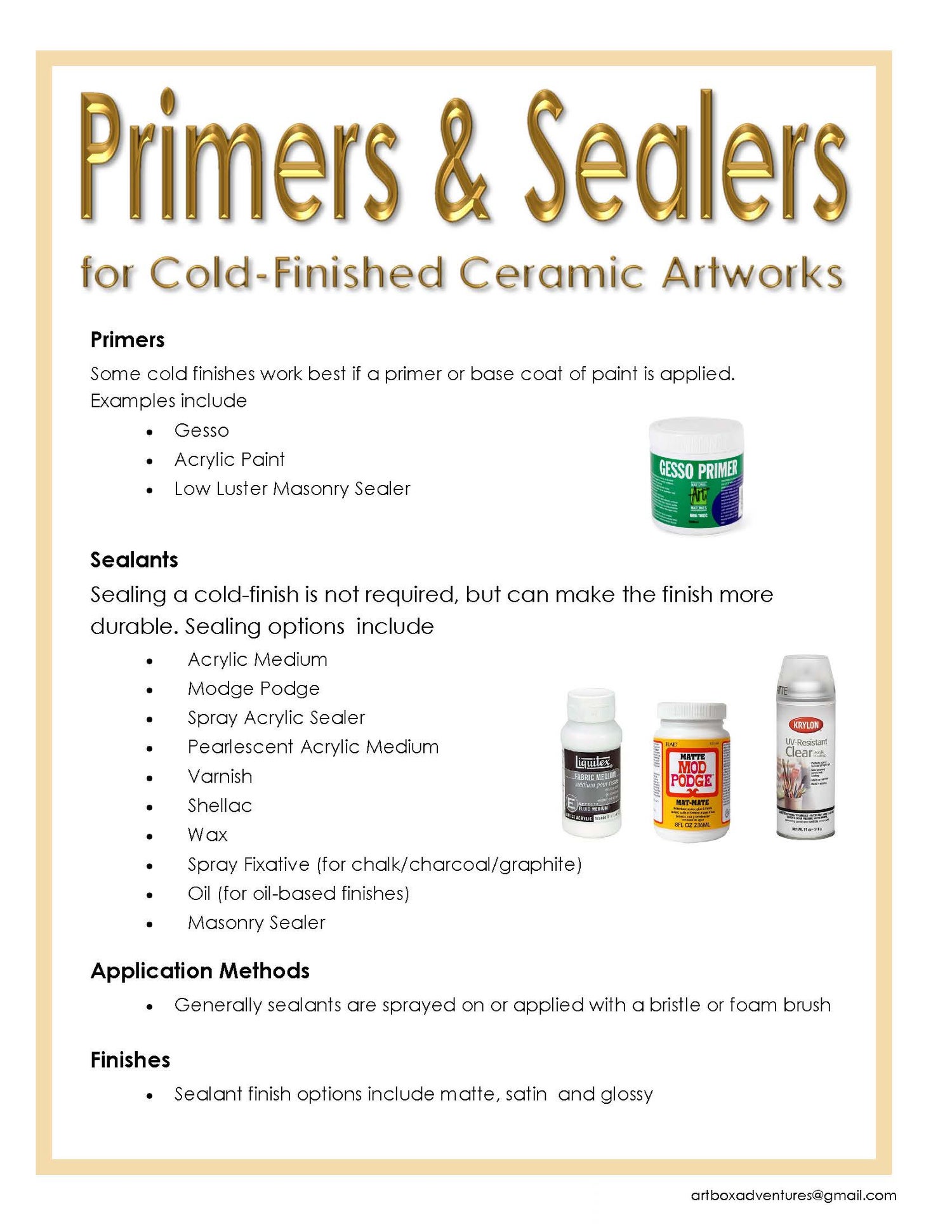 COLD FINISHES FOR CERAMICS Glazing Alternatives That Don't Require a