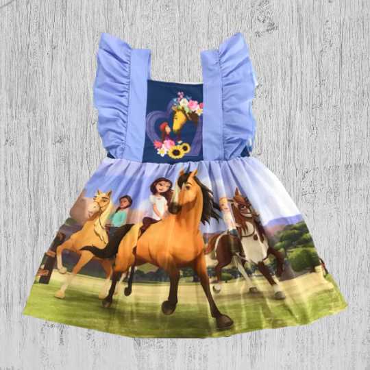 WORD PARTY Educational Kids Girl Short Sleeves Dress TURNING RED