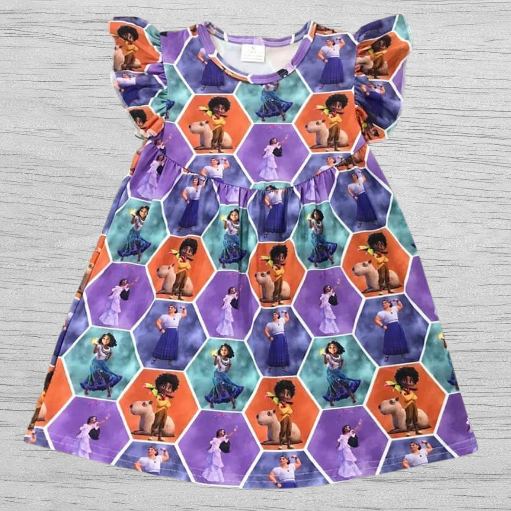 ENCANTO DOLORES Girl Baby Dress DOLORES ENCANTO Girl's Birthday