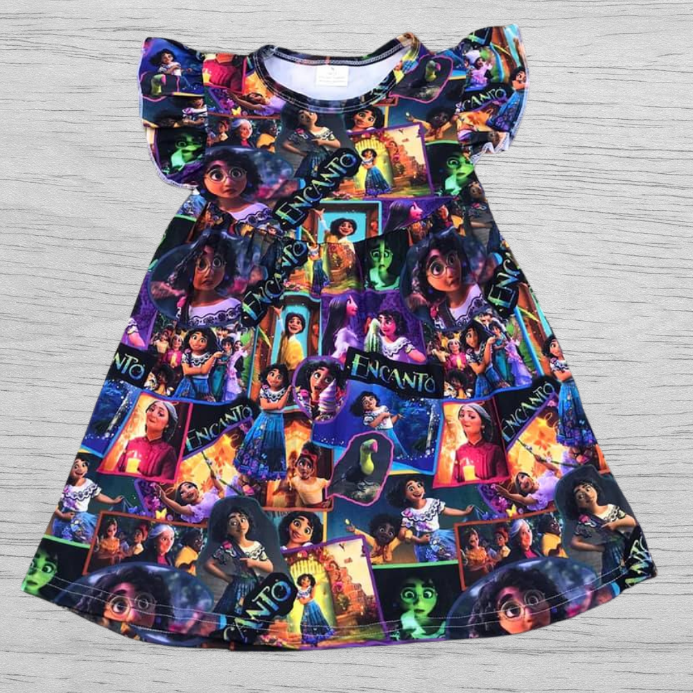 ENCANTO MIRABEL Pattern Girl Baby Dress MIRABEL ENCANTO Girl's