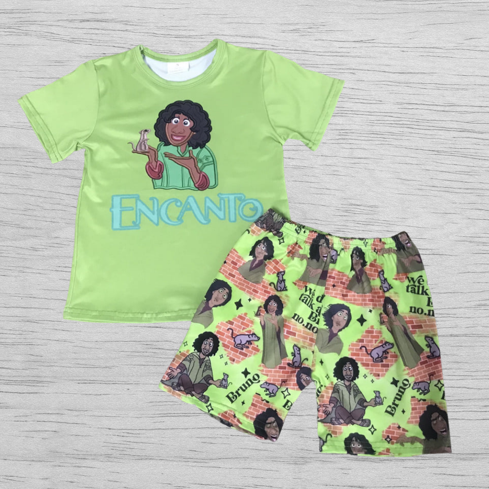 Reviewing ENCANTO WE DON'T TALK ABOUT BRUNO Pattern Boy Green Outfit