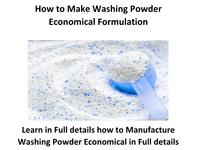 Washing Powder Economical Formulation Payhip