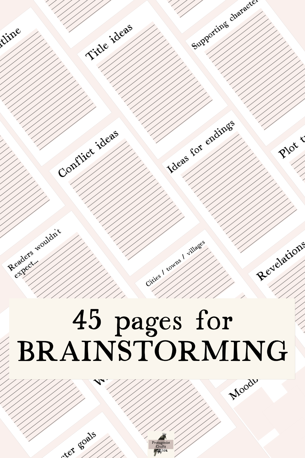 Novel Brainstorming Printables Payhip