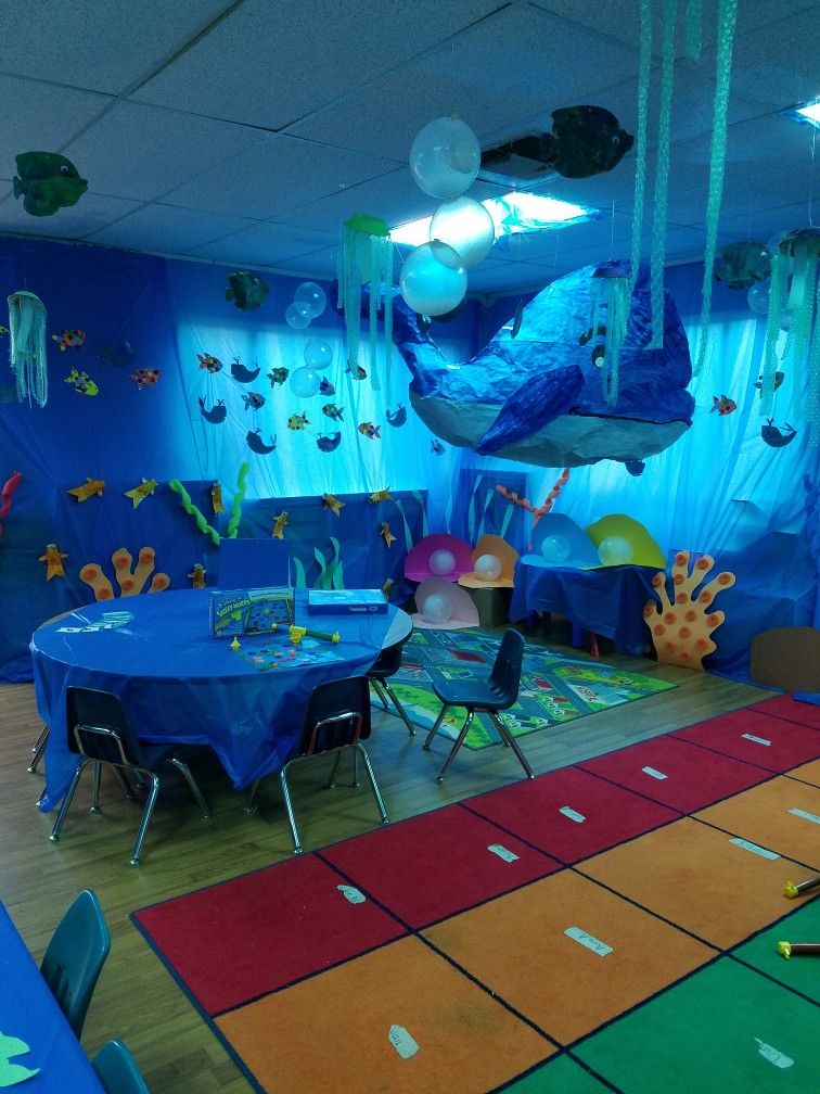 Classroom theme sea ocean beach