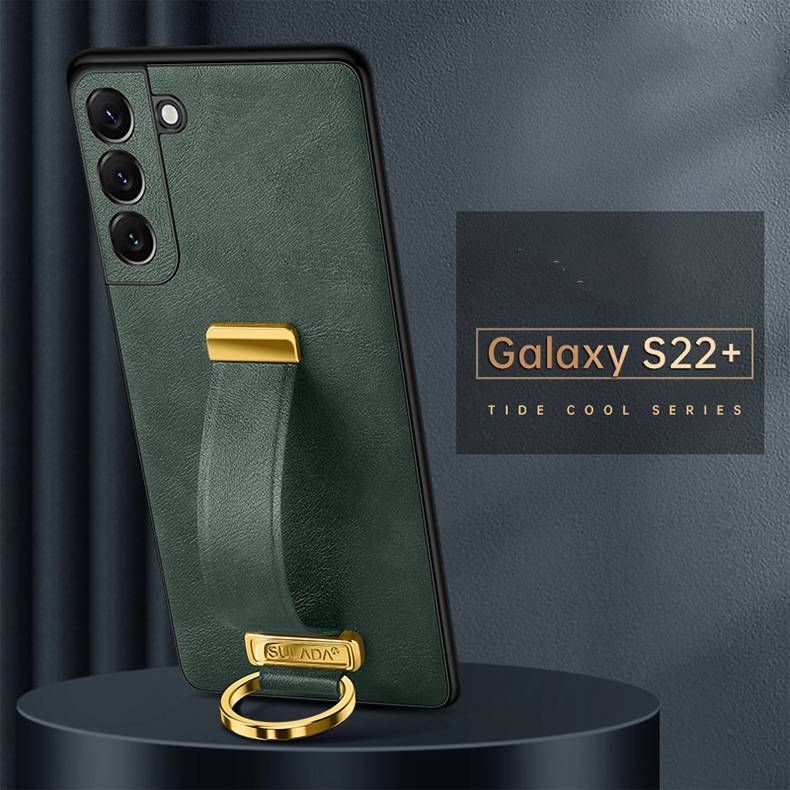 Samsung Galaxy S22 S22 Plus S22 Ultra Case Cover Leather PU With Strap