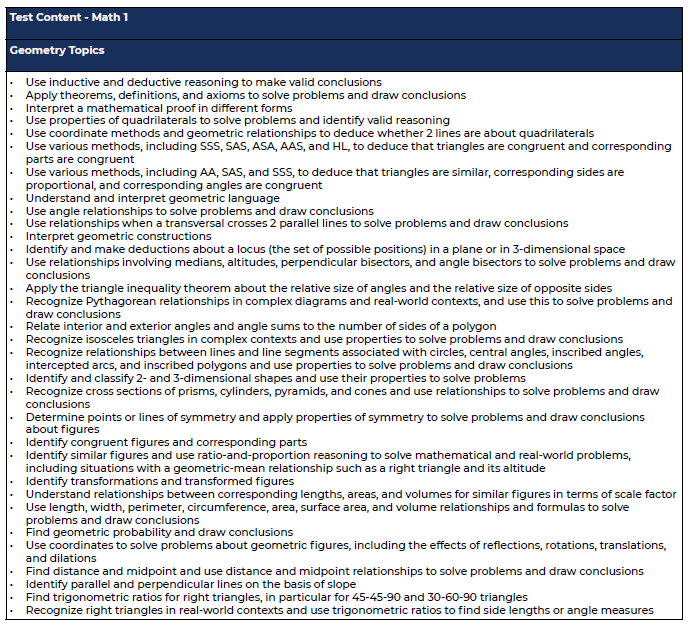 ACT MATH 1 (GEOMETRY) SUBJECT TEST QUESTIONS WITH ANSWERS - Payhip