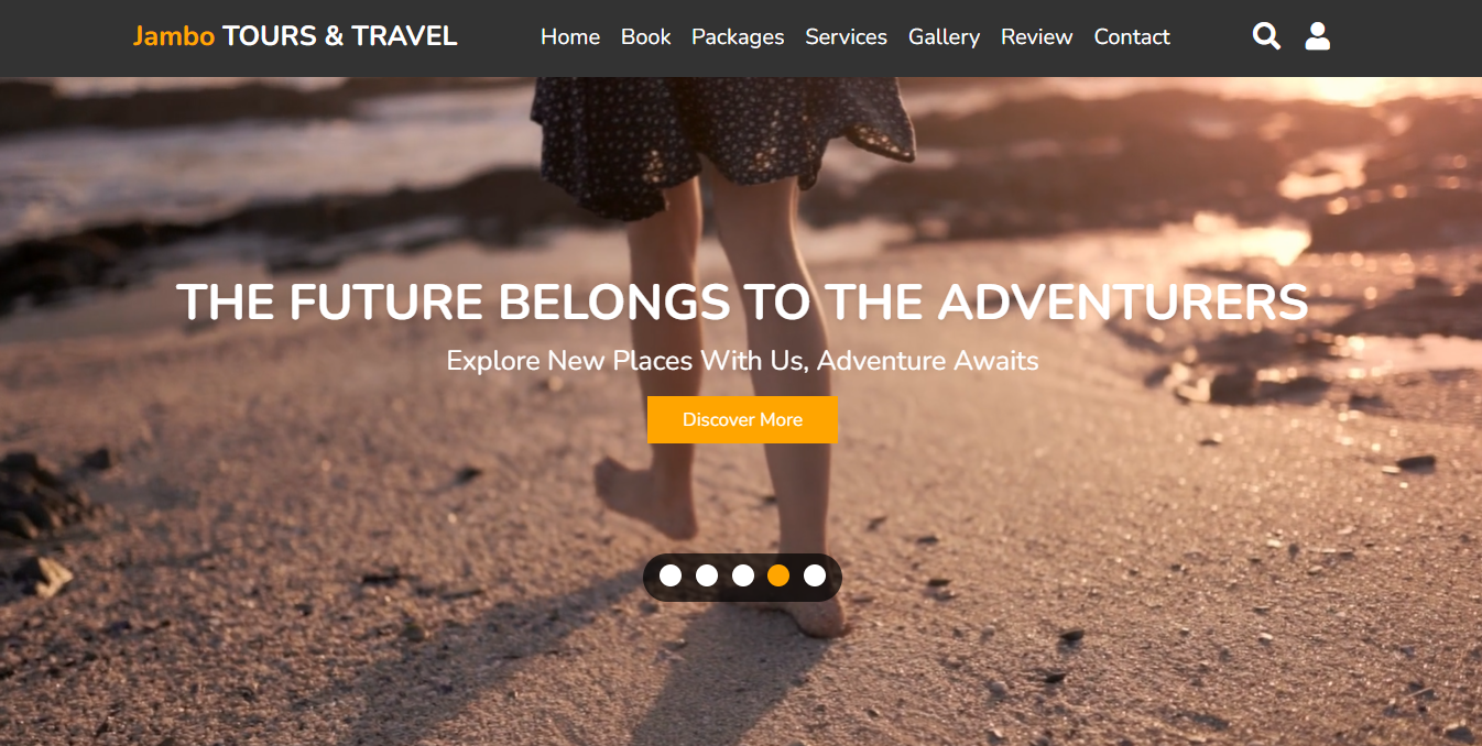 A Responsive Tours & Travel Agency Website Using HTML CSS JavaScript ... image.