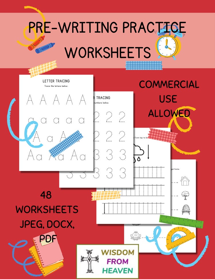 prewriting practice worksheets