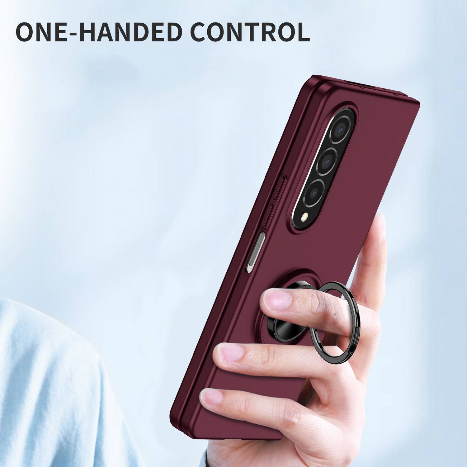 Ring Holder Kickstand Phone Case for Samsung Galaxy Z Fold 4 3 2 5G