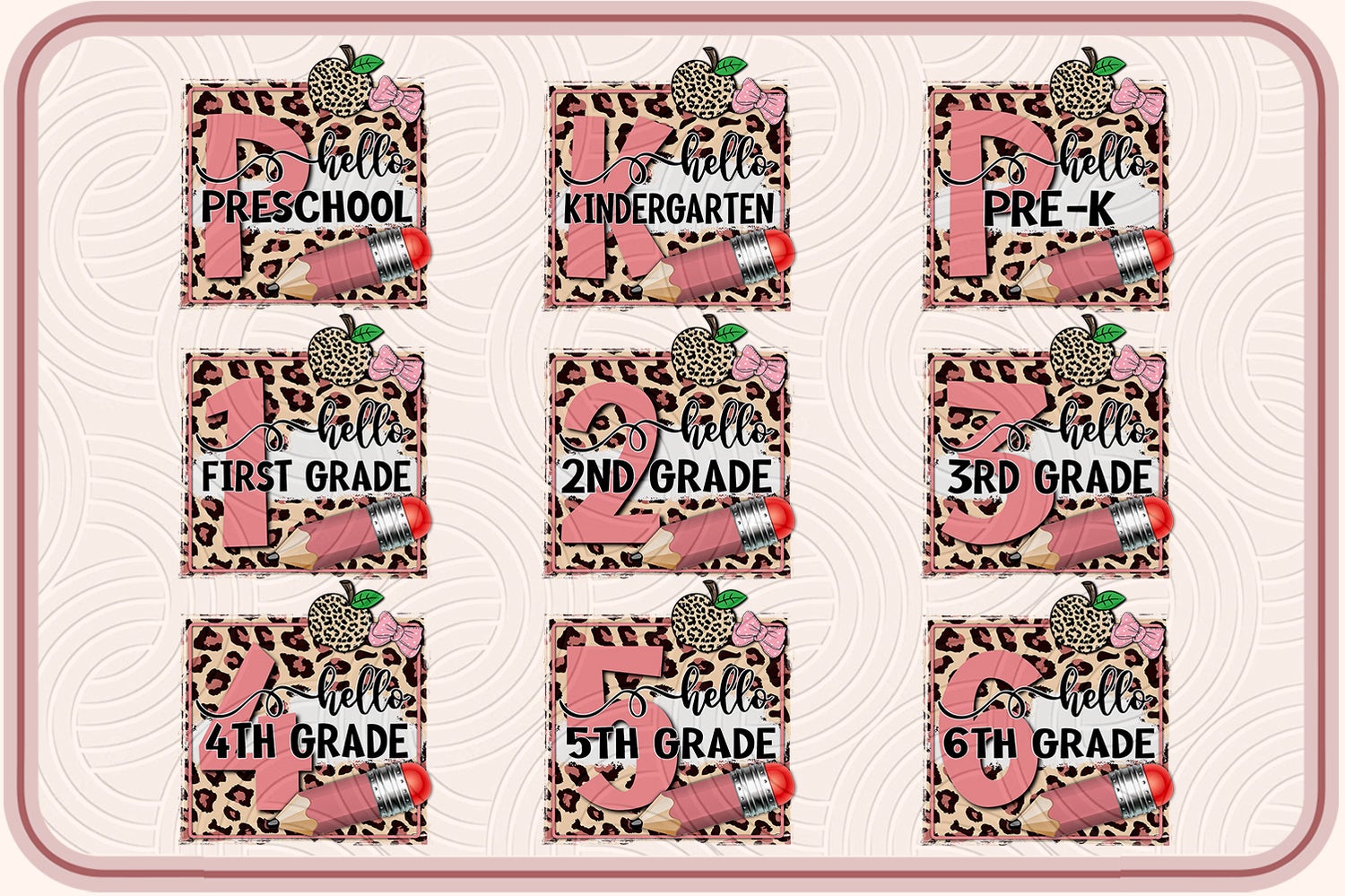 School Bundle Design, Back To School PNG, Back To School Png, Grade ...