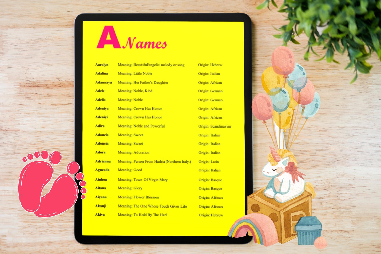 UNIQUE GIRL BABY NAMES EBOOK WITH MEANING AND ORIGIN Payhip