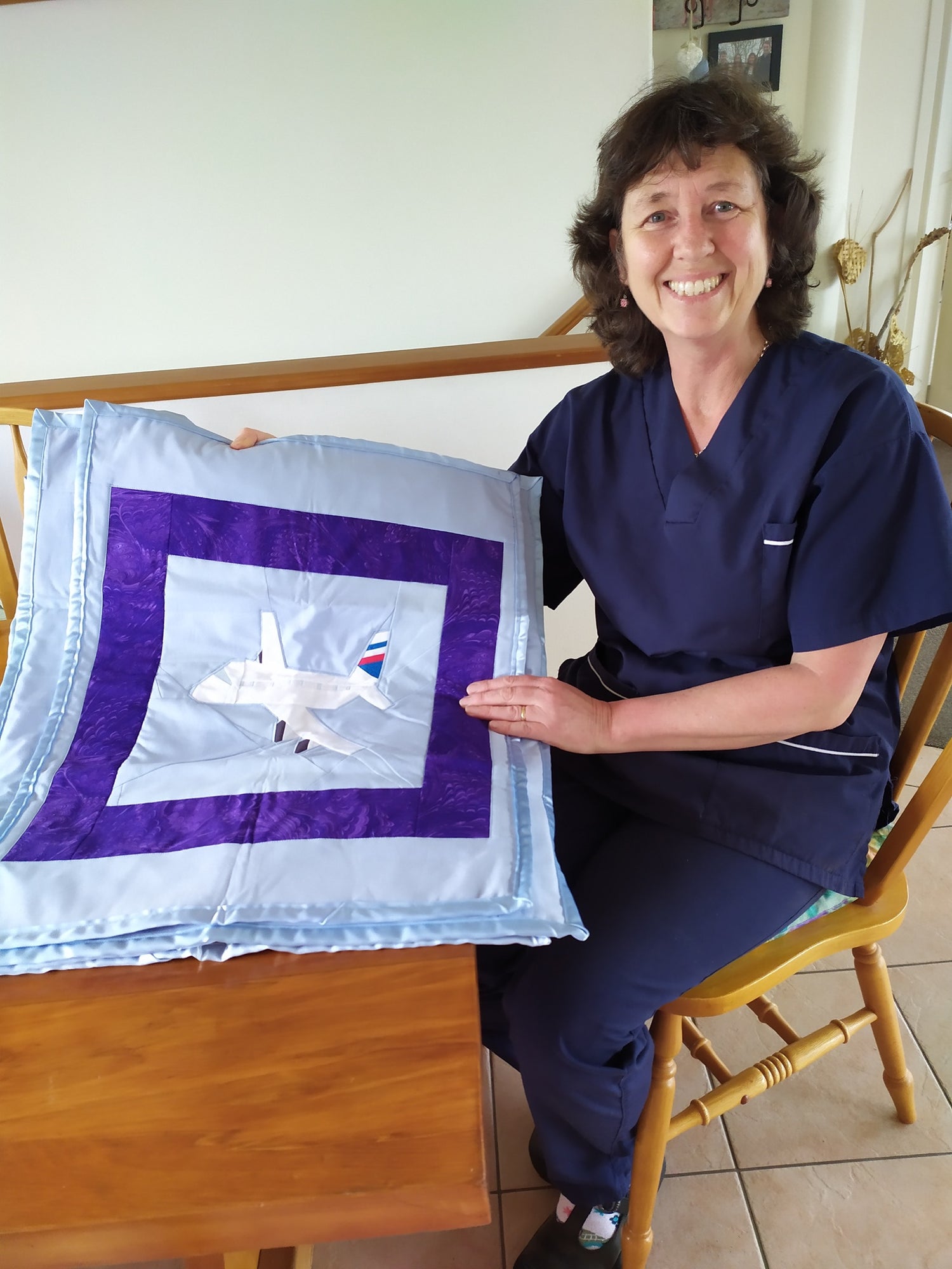 Mini quilts are fantastic for babies. This collection of Air Plane themed quilts was donated to hospital for the special care nursery.