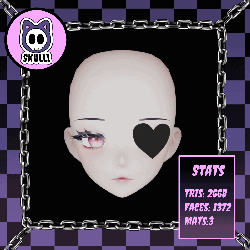 [Free] Goth Heart Eyepatches
