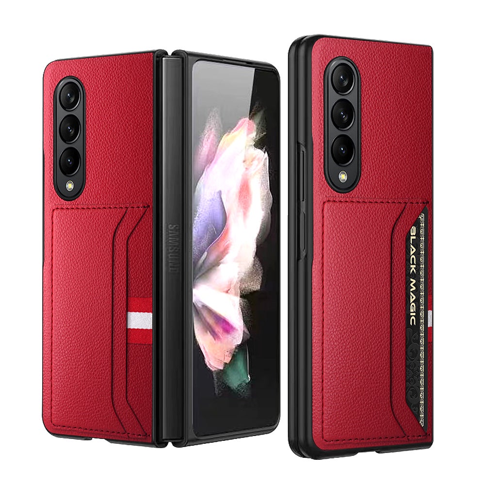 Samsung Galaxy Z Fold 4 Case Cover PU Leather With Slot Card Payhip