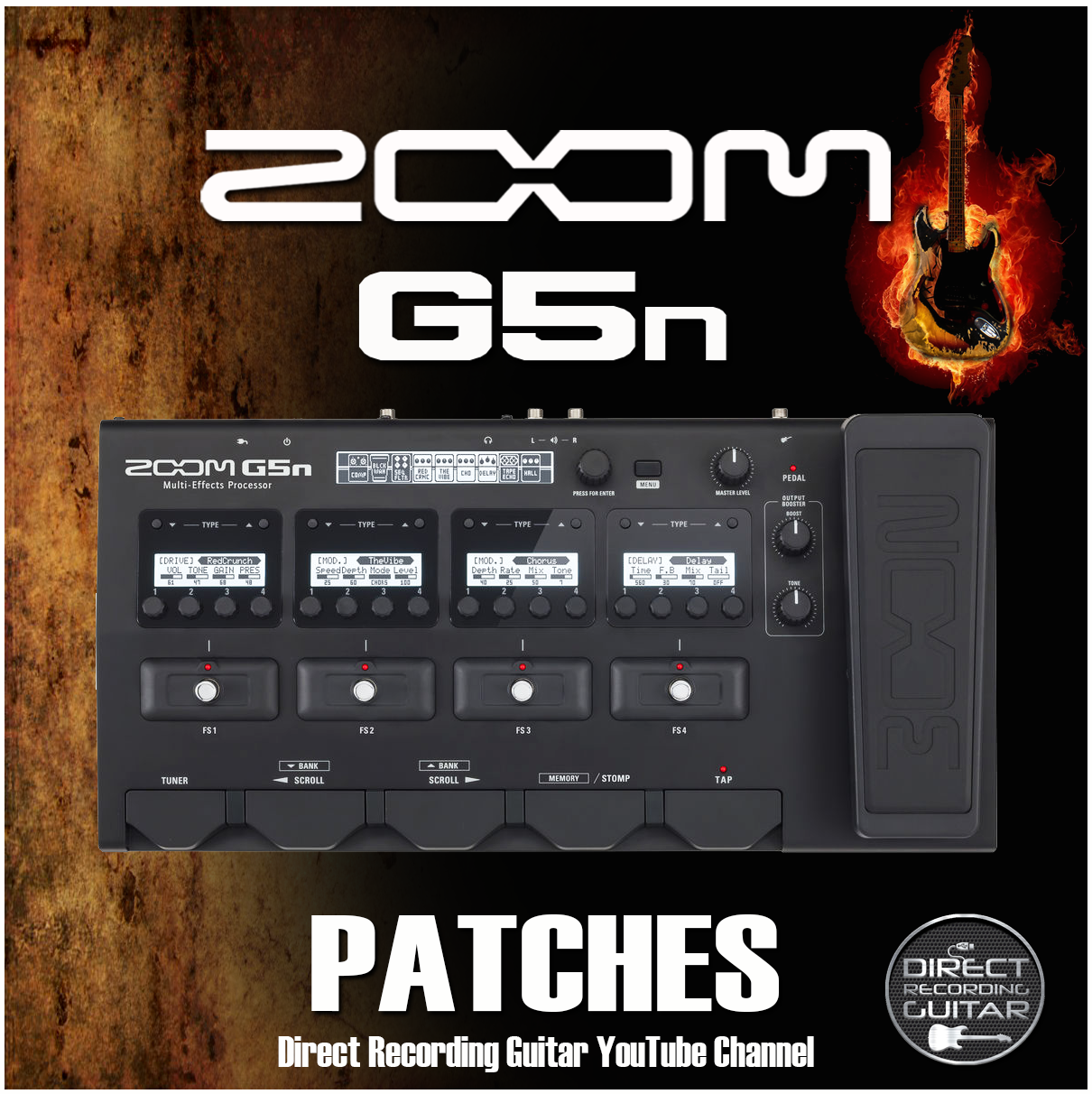 ZOOM G5N Patches .zptc files DRG YouTube Channel Payhip