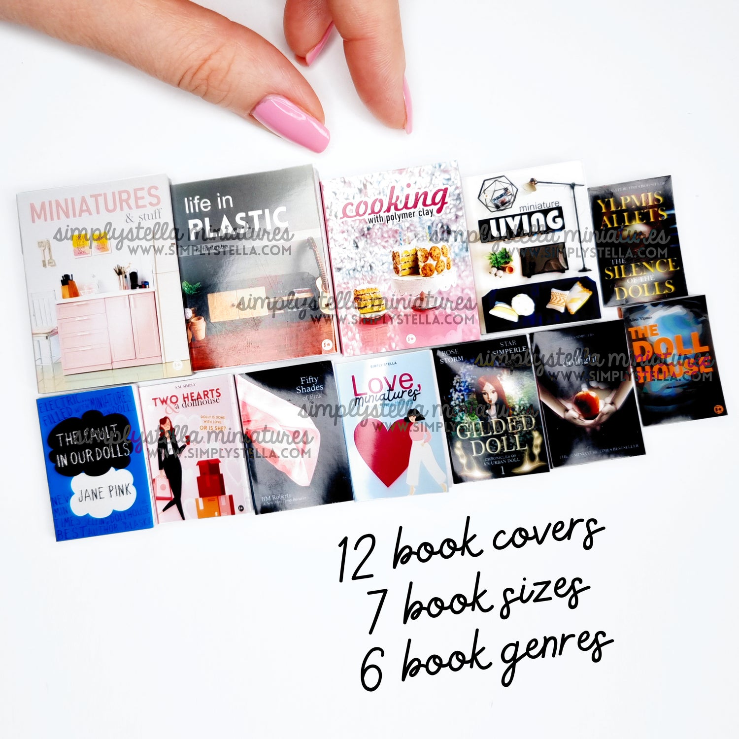 Miniature BOOK COVERS bundle pack | for BARBIE DOLLS and DOLLHOUSE | Printable PDF - Payhip