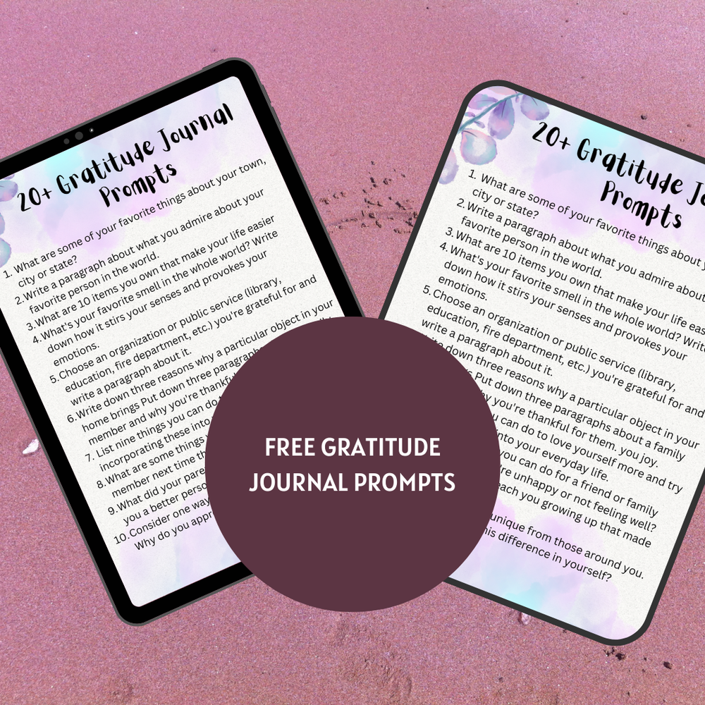 free gratitude journal prompts