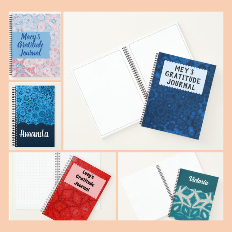 Customisable gratitude journals