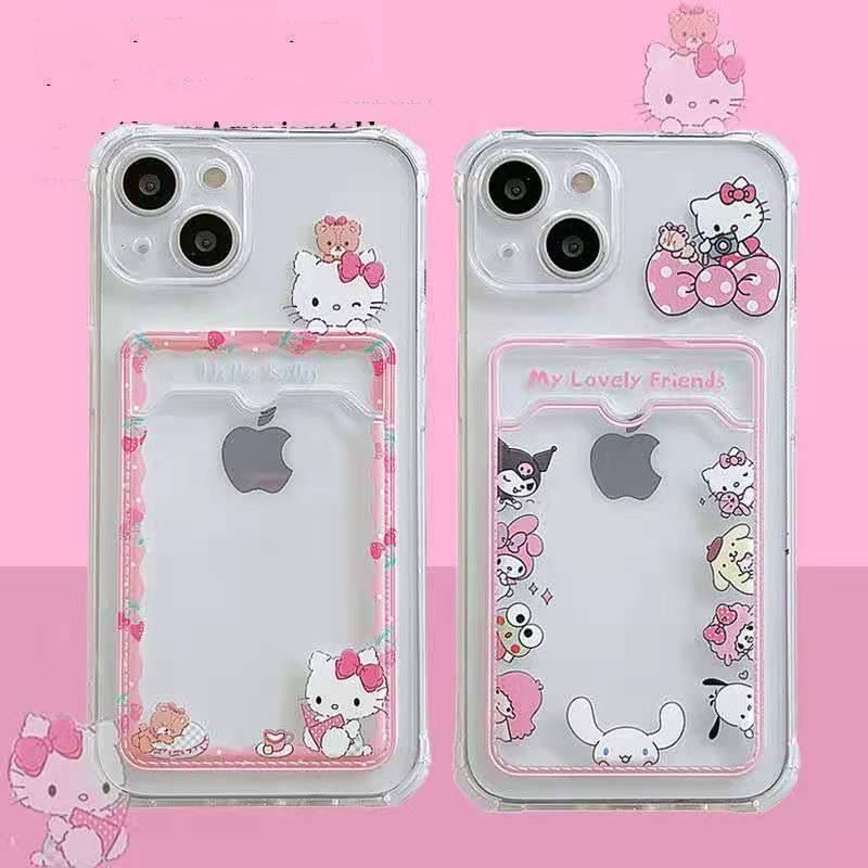 Hello Kitty Case For iPhone 11 12 13 14 Pro Max Apple iPhone 7 8 X XS XR XS Max Transparent