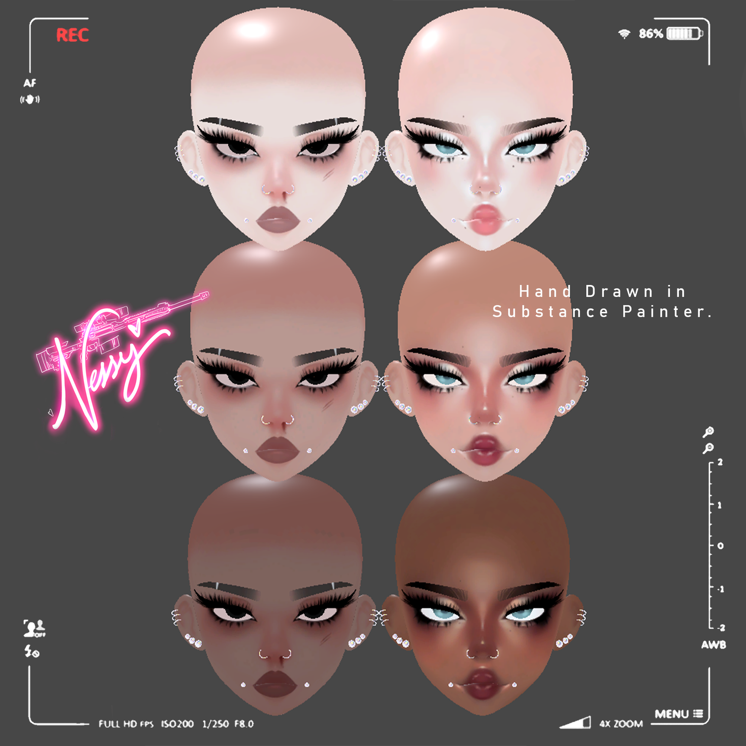 Doll Face TEXTURES by Nessy! Payhip