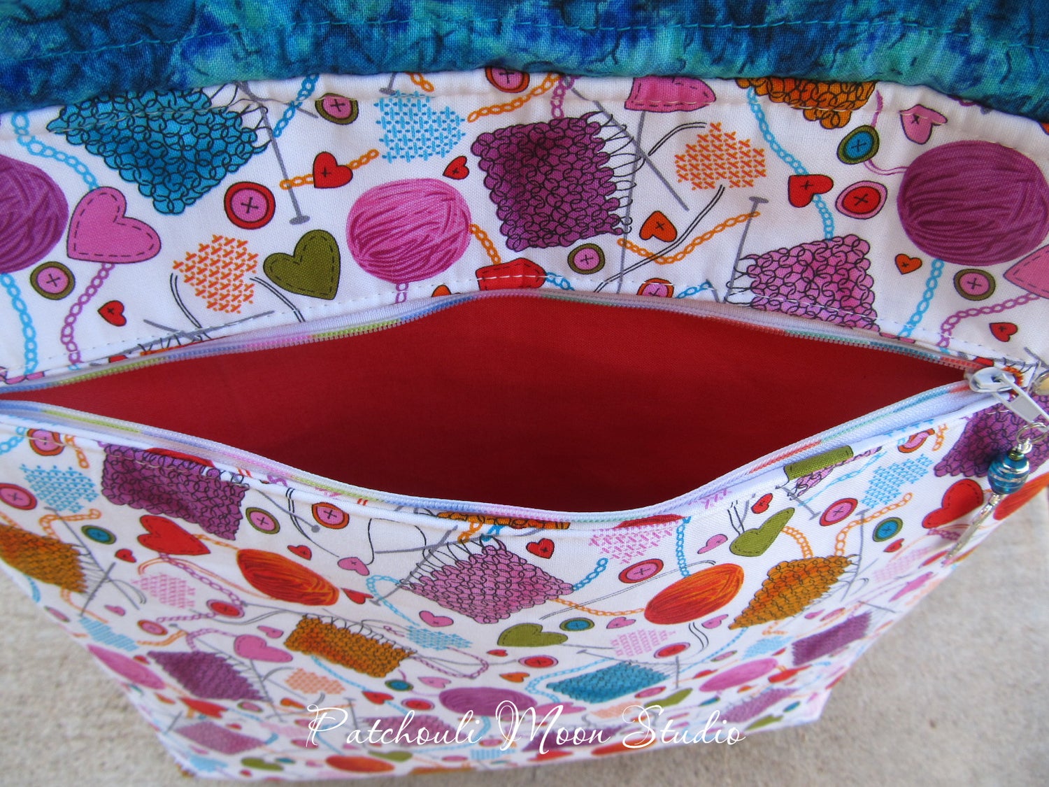 Drawstring Project Bag for Knitting or CrochetSize Large Payhip