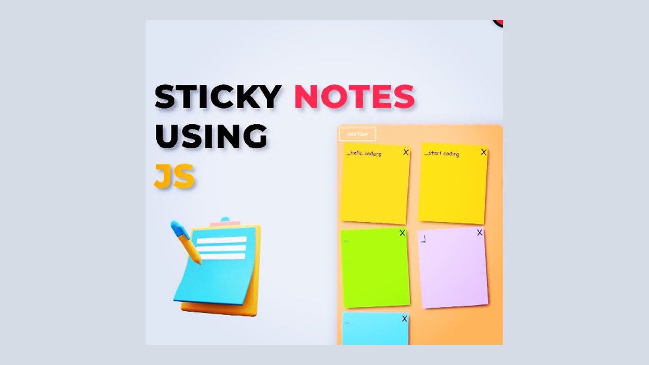 Sticky Notes Maker App ~ Html | Css | JavaScript - Payhip