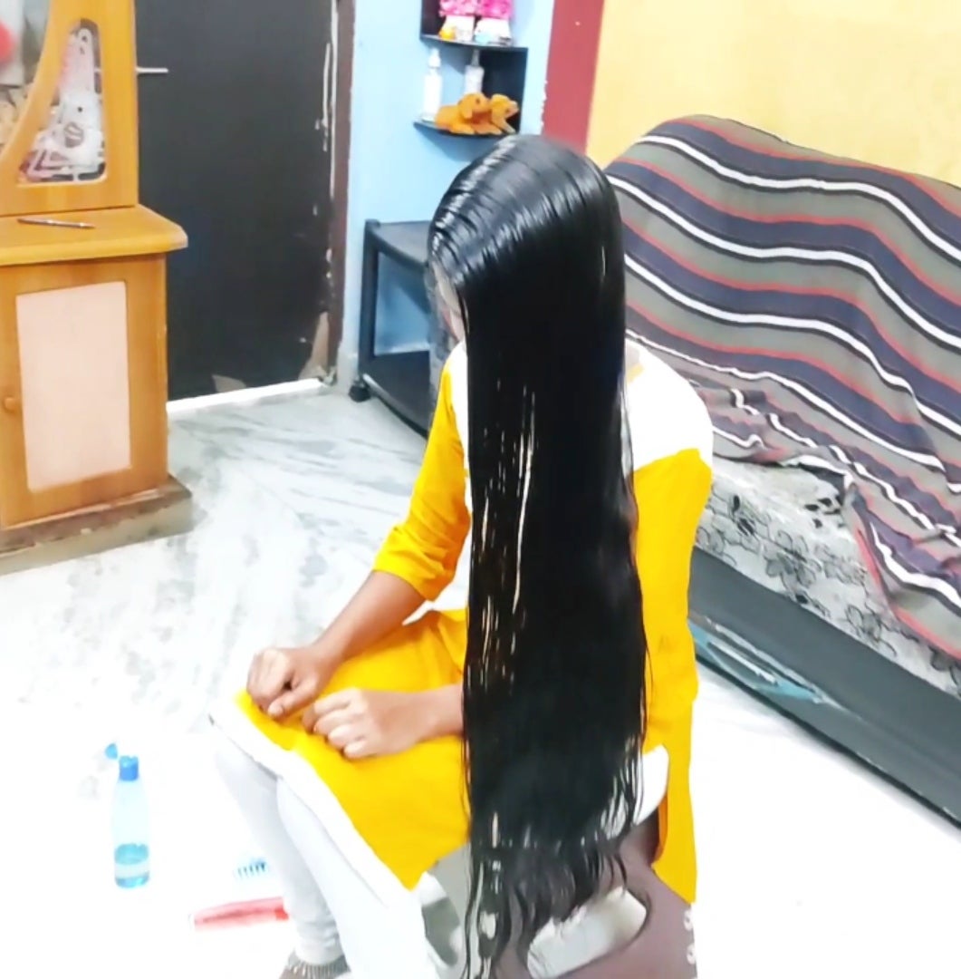 OMG! Tons of nits/lice picking in Thick longhair oiling& picking in