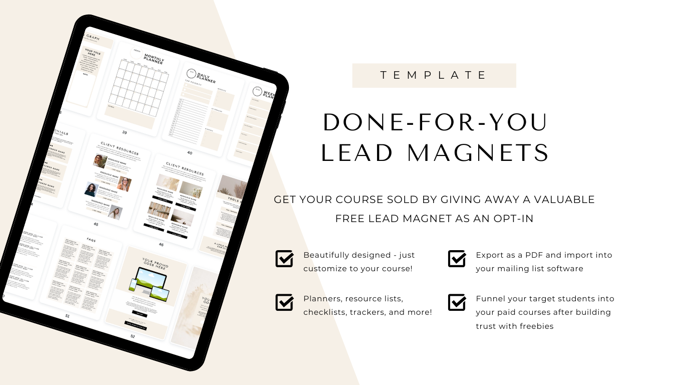 Course Creator Toolkit - E Course Workbook, Slide Deck, Course Sales ...