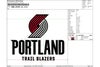 Portland-Trail Blazers Basketball Team Embroidery Design, Portland