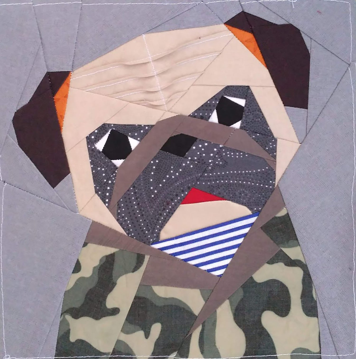 Pug Quilt Block PDF Pattern # 2 (tilted) – 4 versions - Payhip