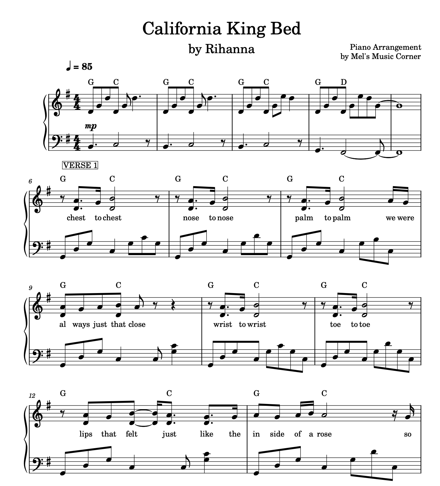 California King Bed SHEET MUSIC or MIDI Payhip