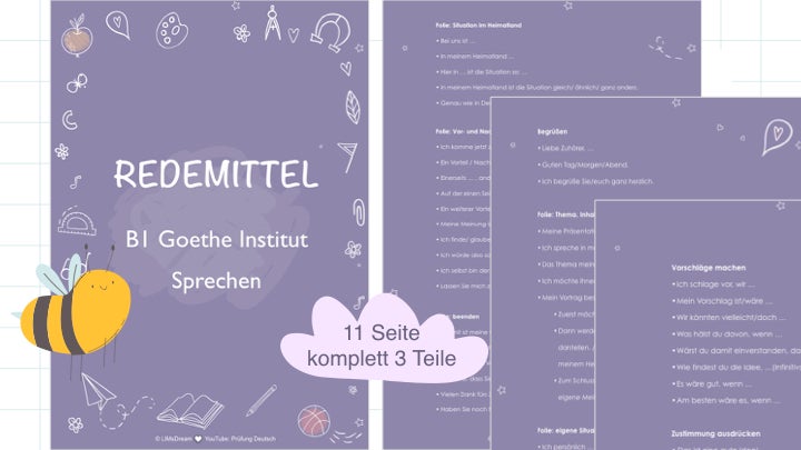 Redemittel Schreiben B1 Pdf B1 Schreiben REDEMITTEL - Goethe Zertifikat - Payhip