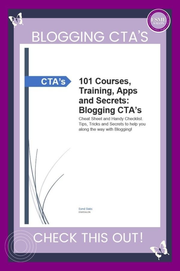 an image of the cover page of Blogging CTA's