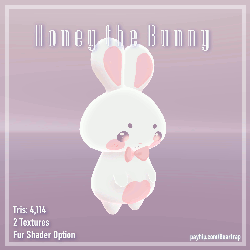 Honey the Bunny || VRC Asset (Follower + Plushie)
