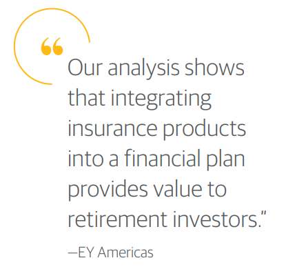 Ernst & Young (EY) has just released new groundbreaking, independent, and unbiased research on financial planning. Their perspective is clear, a financial plan that combines permanent life insurance (PLI), income annuities, and investments are more likely to outperform an investment-only approach over the long term. Also, having permanent life insurance and annuities along with investments gives clients more options to generate income in retirement, maximize their legacies, or strike a balance between the two.  This new research offers a sophisticated and detailed explanation of four reasons why this approach to financial planning can be the most effective:  Better financial outcomes Based on the scenarios run, the combination of insurance, income annuities, and investments leads to more income in retirement, and more significant legacies to leave your loved ones— both of which lead to the ability to spend more confidently today. The key reason is that permanent life insurance and income annuities outperformed fixed income over the long run.  Permanent life insurance + investments outperform term life + investments Having permanent life insurance in a portfolio not only offers a death benefit, but the cash value a policy holds grows over time in a way that is safer and separate from the rest of the portfolio, creating more long-term value.   Flexibility Regardless of risk tolerance, the integration works. Permanent life insurance is not only guaranteed to grow over time, but along with the guaranteed income of an annuity, it offers investors the opportunity to take on more risk in other areas of their portfolio and potentially see higher values.  Save on taxes Permanent life insurance and income annuities both offer tax-deferred growth. Plus, a PLI death benefit is generally tax-free and its cash value can be accessed tax-free in multiple ways.  Why integrated strategies perform better According to EY, integrated strategies outperform investment-only strategies in both retirement income and legacy. Here’s an example of how. A strategy for a 35-year-old couple, allocating 30% of annual savings to PLI and that same couple at age 55, allocating 30% of assets to an Income annuity produced 3.5% higher retirement income at age 65 and 16.3% more legacy at age 95 than the investment-only strategy. That’s because PLI and the income annuity tend to outperform fixed income.  To read the full Ernst & Young report, click here.  There is no better time than the present to re-evaluate your current situation. Connect with a licensed financial professional at Alfa Pride Financial, to assess where you are on your financial journey, and get the financial keys to a worry-free life.