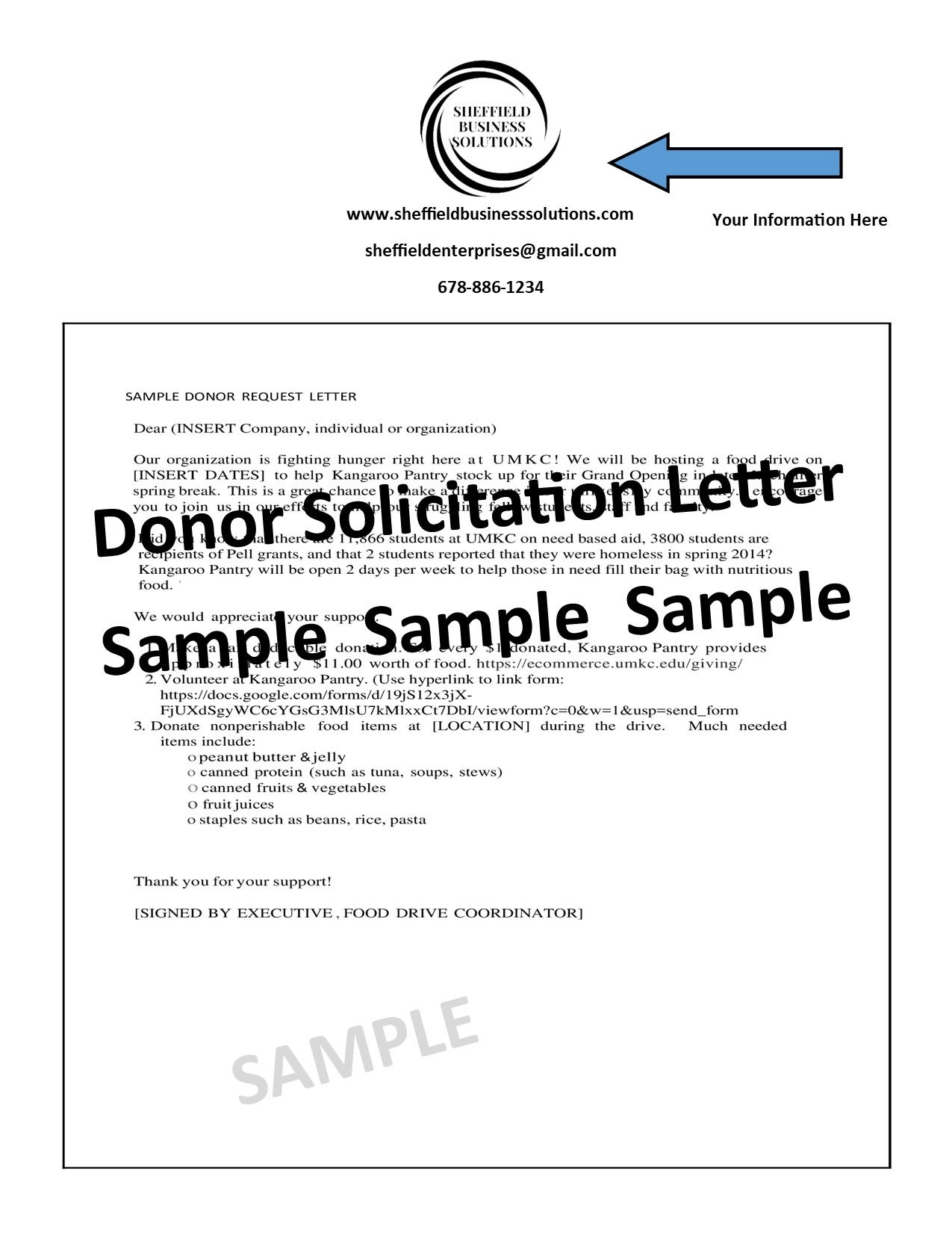 Donor Solicitation Letters Custom Payhip