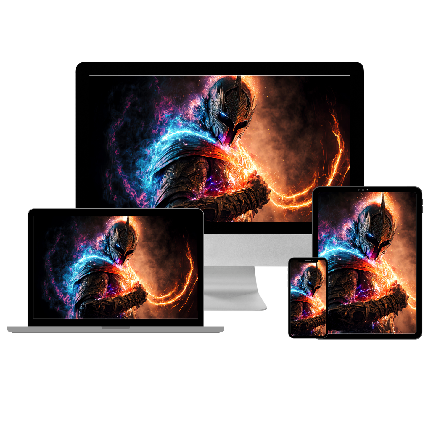 Warrior phone desktop tablet wallpaper payhip