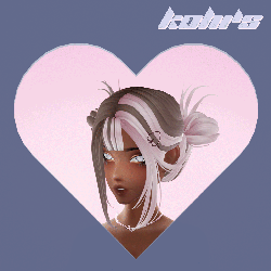 'cupid's bow' heart hair clip (free)