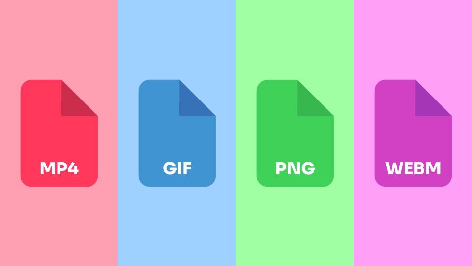 File Format Guide PNG, GIF, MP4, and WEBM