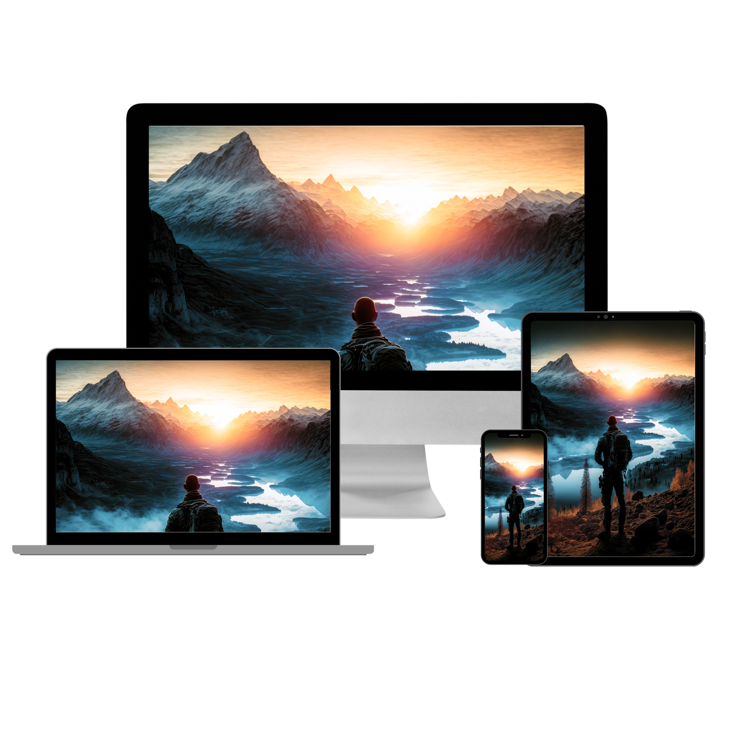 Winter Landscape Phone/Desktop/Tablet Wallpaper Payhip