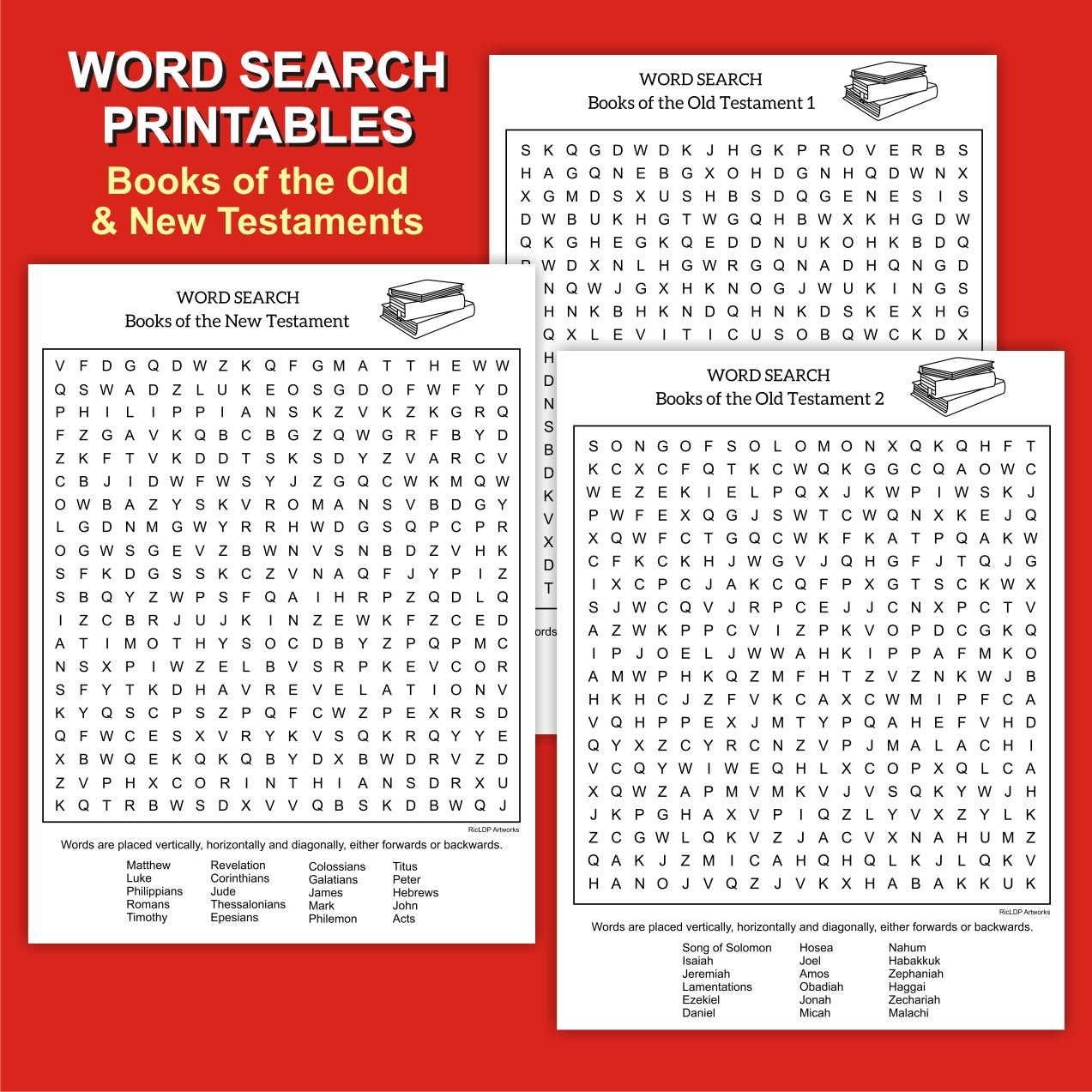 Bible Word Search Printables - Payhip