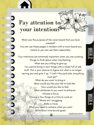 Intention setting