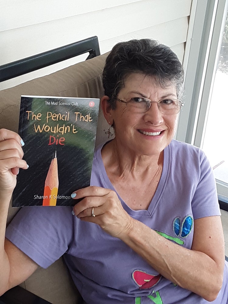 Sharon Solomon with The Pencil That Wouldn't Die