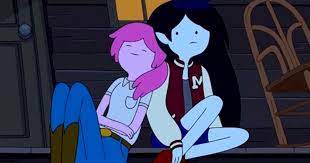 Marceline and Princess Bubblegum from "Adventure Time"